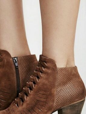 Free People Loveland Suede Ankle Bootie
